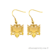 albanian eagle gold earrings