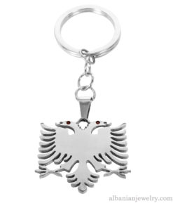 Albanian eagle keychain