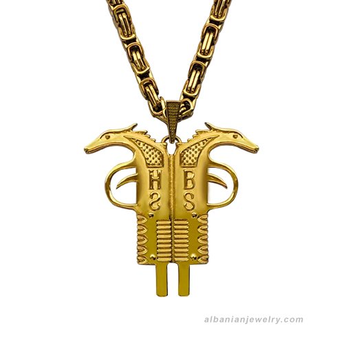 albanian jewelry, albanian eagle necklace, albanische adler kette, albanische schmuck